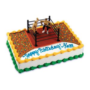 Year  Birthday Party on Wrestlers And Wrestling Ring Cake Kit