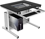 Downview Classroom Table 36''x30 - Gray Frame , Black Surface