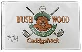Michael O'Keefe - Caddyshack - Autographed Bushwood Country Club Golf Pin Flag
