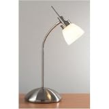 Desk Lamp in Satin Chromeby Dar Lighting