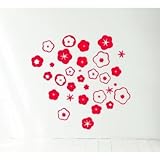 Domestic Tapetensticker poppies red