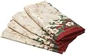 Kemp & Beatley Splendor Holiday 18 by 18-Inch Napkins, Red, 4-Pack
