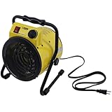 King Electric PSH1215T Portable Shop Heater with Thermostat, Yellow