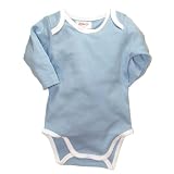 Long Sleeve Solid Color Bodysuit with White Trim... by Zutano