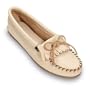 Minnetonka Women's Deerskin Soft-T Moccasins,Champagne Deerskin,6.5 M US