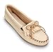 Minnetonka Women's Deerskin Soft-T Moccasins,Champagne Deerskin,7.5 M US