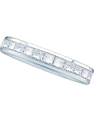 0.50CTW PRINCESS DIAMOND MACHINE SET BAND