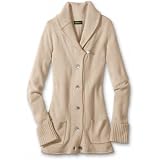 Eddie Bauer Shawl-Collar Dream Cardigan, Beige XXL Regular