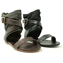 New Womens Gladiator Cuff Flat Ankle Sandals Shoes