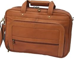 Columbian Leather Cognac Briefcase Laptop