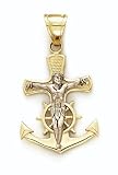 14K 2T Lg Sailor Cross - GH14689