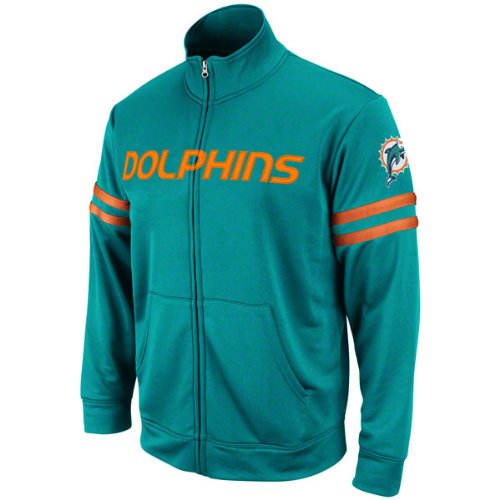 Miami Dolphins League Leader Full-Zip Fleece Jacket
