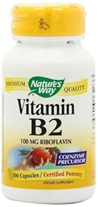 Nature's Way Vitamin B2, 100 mg Riboflavin,  100 Capsules