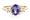 1.30 Ct 18k Oval Tanzanite Ring