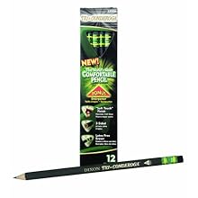 Dixon Tri-Conderoga No. 2 Triangle Pencils Six 12-Count Boxes, Total 72 Pencils, (Wood Cased, Black Writing) w/BONUS Sharpener (22500)
