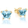 HinsonGayle AAA 6.5-7.0mm Pink Pearl Stud Earrings on 14K White Gold
