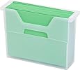 IRIS 6-Piece Letter Size Desktop File Box, Small, Clear