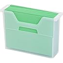 IRIS 6-Piece Letter Size Desktop File Box, Small, Clear