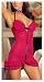 Flocked Mesh Halter s/wear b/doll W Thong Pink med.