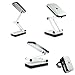 BXT Portable Eye Protection LED Desk Lamp,Reading Light,Foldable &Rechargeable,2 Brightness Settings (White, #666)