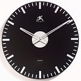 Infinity Instruments Black Night - Mirrored Glass Wall Clock
