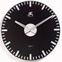 Infinity Instruments Black Night - Mirrored Glass Wall Clock