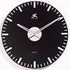 Infinity Instruments Black Night - Mirrored Glass Wall Clock