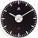 Infinity Instruments Black Night - Mirrored Glass Wall Clock