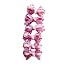 Satin Polka Dot Double Dog Bow - Pink - 6 per pack