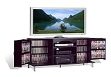 Prepac 60-Inch Plasma TV Console with Media Storage, Black