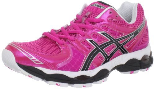 ASICS Women's Gel-Nimbus 14 Running Shoe,Neon Pink/Black/White,8.5 M US