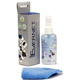 Screen Cleaner KIT + Extra Fine Microfiber Towel + 100% Herbal, NO Chemicals, NO ACIDS, Cleans All Dusts and stains, Free of Alcoholic substances, Best for Laptop, iPhone, iPad, Computers, kindle reader, Touch screens etc.