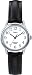 Timex Women's T20441 Easy Reader Silver-Tone Black Leather Watch