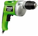 Kawasaki 840176 Green 3/8 5.8 amp Variable Speed Reversible Drill