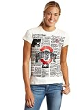 NCAA Ohio State Women's News Print T-Shirt, Ivory, X-Large