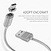 Micro USB Cable Wsken Mini2 Magnetic LED USB Sync and Fast Charger Cable for Android /Samsung
