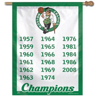 Wincraft Boston Celtics Championship Banner Vertical Flag