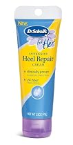 Dr. Scholl's for Her Intensive Heel Repair Foot Cream, 3.5-Ounce Tubes (Pack of 4)