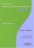 Revue Dalloz-Sirey  / Droit civil des obligations : Méthodologie et Sujets corrigés