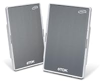 TDK フラットパネル 2.0chコンパクトスピーカー シルバータイプ SP-XA10WS