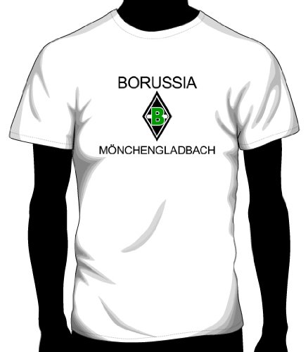 Borussia Mönchengladbach Basic Logo Tee, Adult Medium - White Borussia Mönchengladbach Basic Logo Tee, Adult Medium - White