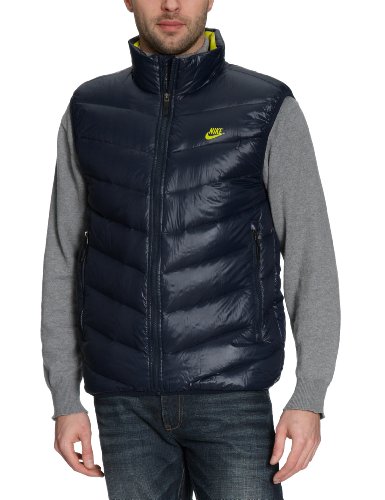 NIKE Herren Daunenweste Cascade 700, blue, XXL, 418991-452