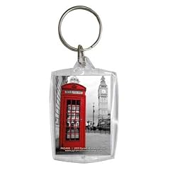 London Red Phonebox - 5 cm Acrylglas Schl�sselanh�nger Keyring