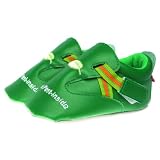 Silly Souls Organic Pest Baby Shoes, Green, 18-24 Months