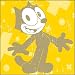 Search : Felix the Cat Right Felix on Orange Button B-FTC-0019