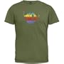 Phish - Rainbow Logo Military Green T-Shirt