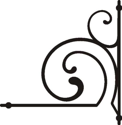 Imagen 1 de Etiqueta de la pared e243 Tribal con espirales hübscmhen 120x117 cm