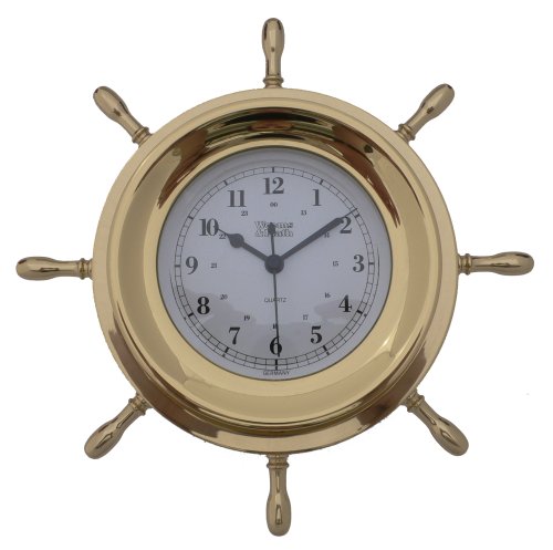 Weems & Plath Ship's Wheel Collection Quartz Clock