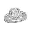 14K White Gold Diamond Ring - 0.50 Ct.