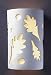 Ambiance Small Oak Leaves Outdoor Wall Light Closed Top Justice Design Group 54